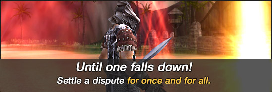 Until one falls down! Settle a dispute for once and for all.
